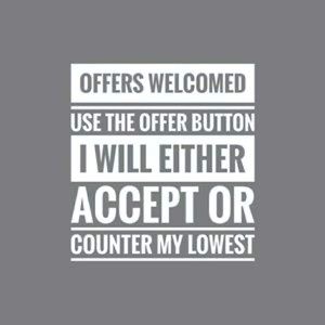 All offers are welcome 🙏